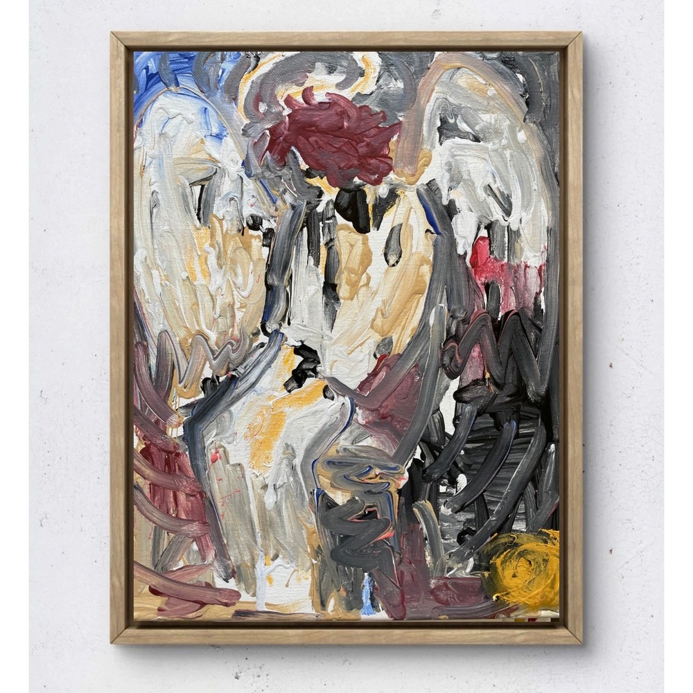 Oman Angel of the Lord Abstract Expressionist 11x14 Canvas Painting Gallery Art